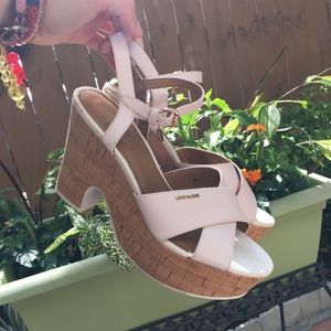 Used coach platform shoes